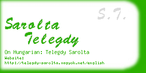sarolta telegdy business card